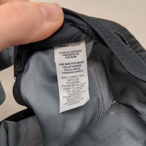 Nike Dri Fit Featherlight Men's Strapback Hat Gray OSFM Embroidered Logo - Picture 13 of 13